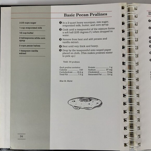 Louisiana Festivals Cookbook Spiral Hardcover 1994 By Lou Ana Gardens - Picture 12 of 14